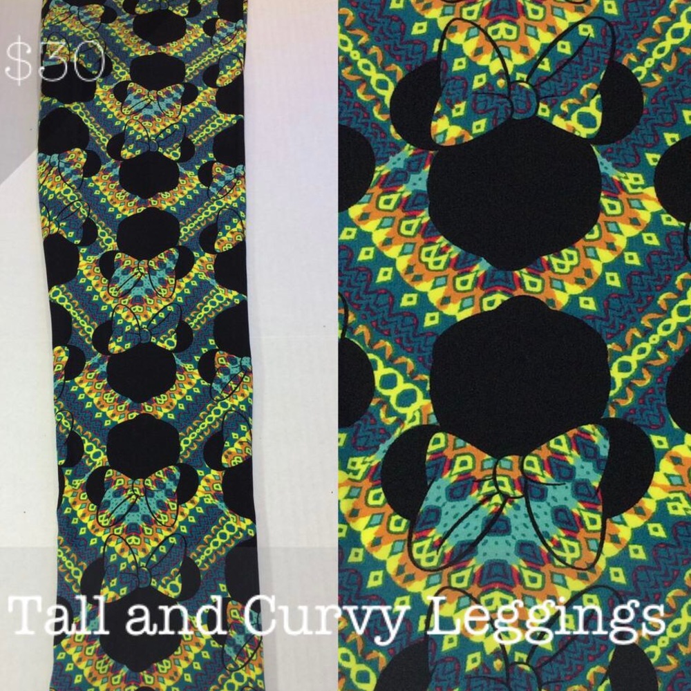 NWT Disney Minnie Leggings “ Tiki “ lounge LuLaRoe TC 1.0
